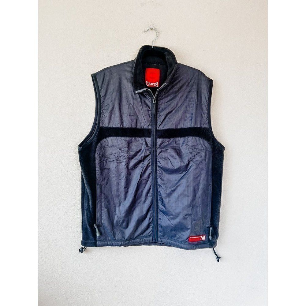 Planet Earth Outerwear Fleece Vest, Size Large